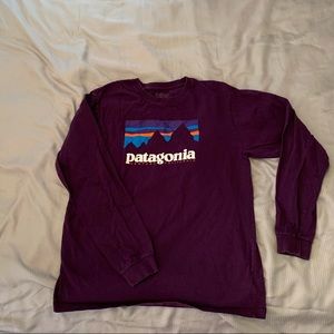 Purple Patagonia logo long-sleeve. Size small.